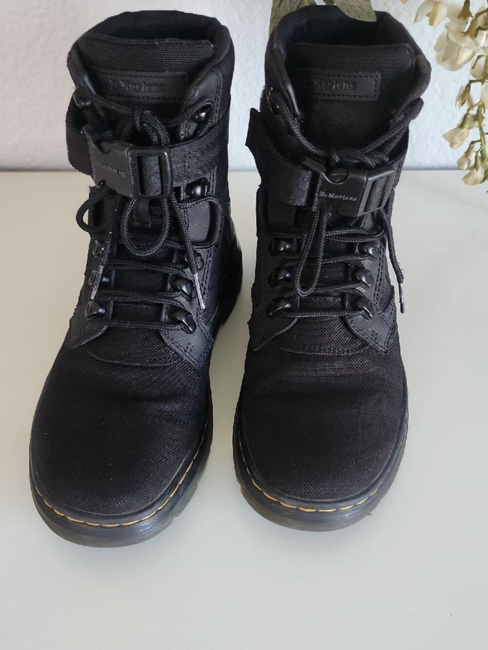 Dr. Martens Black Tactical Lace-Up Boots with Ankle Strap - Picture 13 of 13